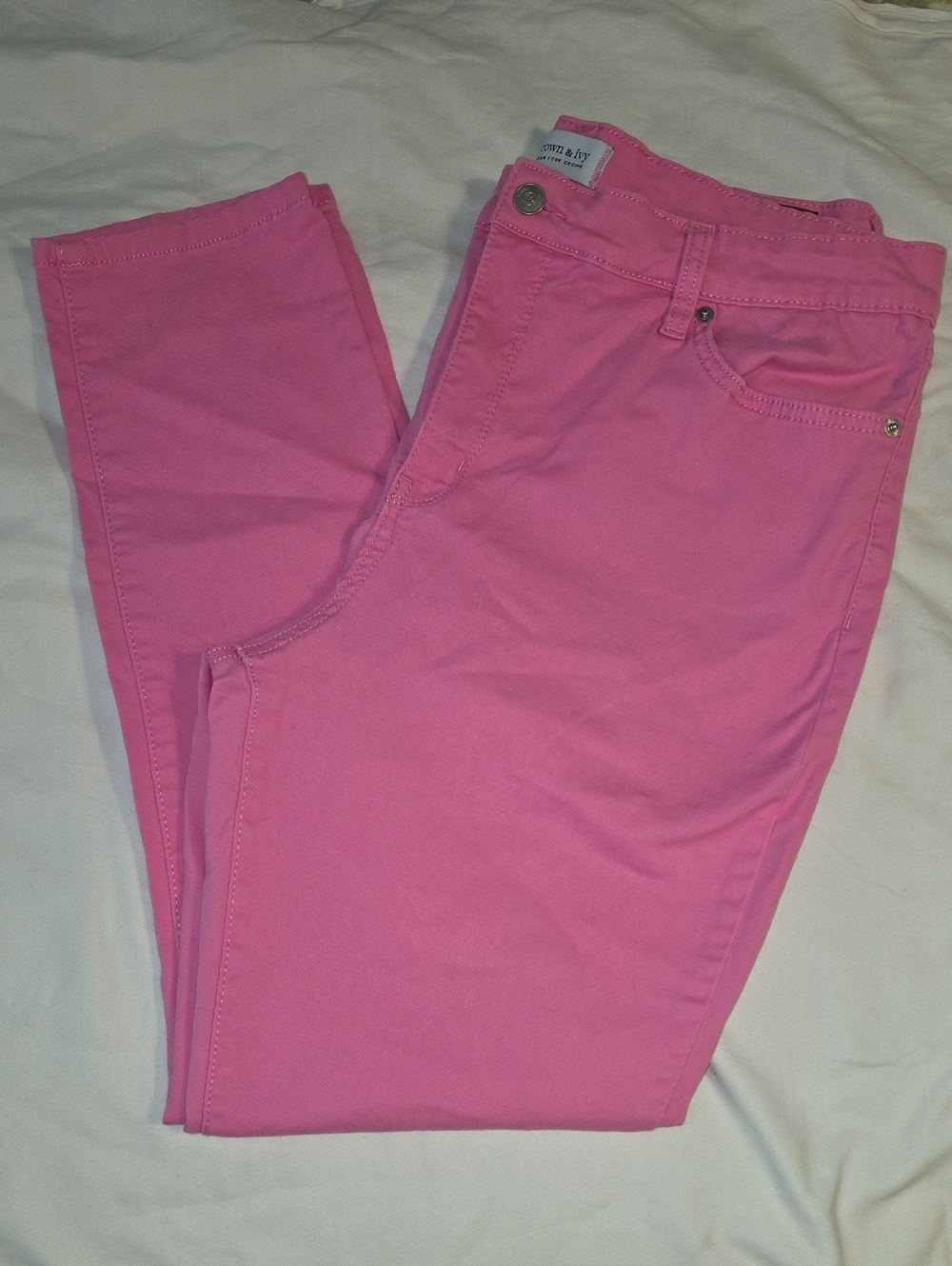 Bright Pink Women's Skinny Jeans - Crown & Ivy